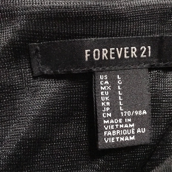 NWOT Forever 21 Side Slit Striped Dress - Picture 4 of 6